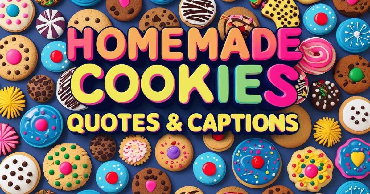 200+ Homemade Cookies Quotes & Captions