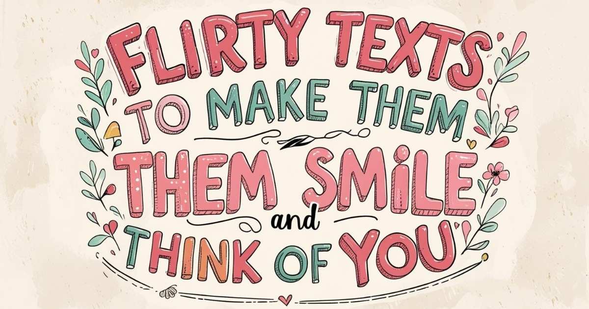 Flirty Texts to Make Them Smile and Think of You