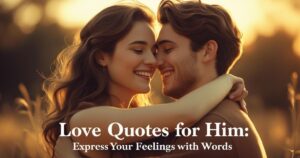 225+Love Quotes for Him: Express Your Feelings with Words