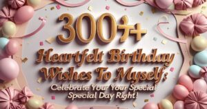 300+ Heartfelt Birthday Wishes to Myself: Celebrate Your Special Day Right!