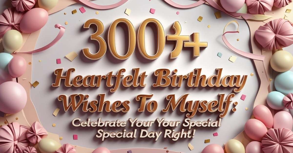 300+ Heartfelt Birthday Wishes to Myself: Celebrate Your Special Day Right!