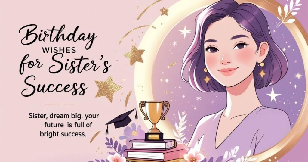 Birthday Wishes for Sister’s Success