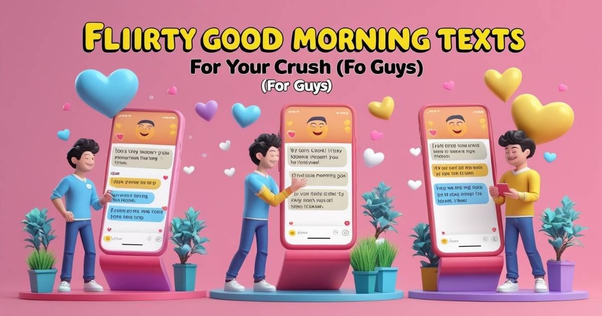 Flirty Good Morning Texts For Your Crush (For Guys)