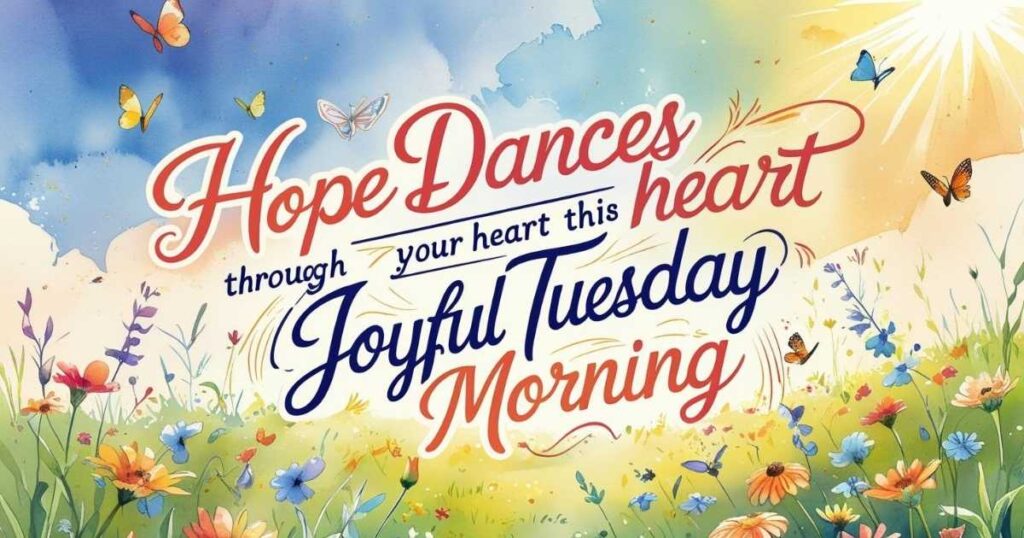 Happy Tuesday Blessings Filled with Joy and Hope