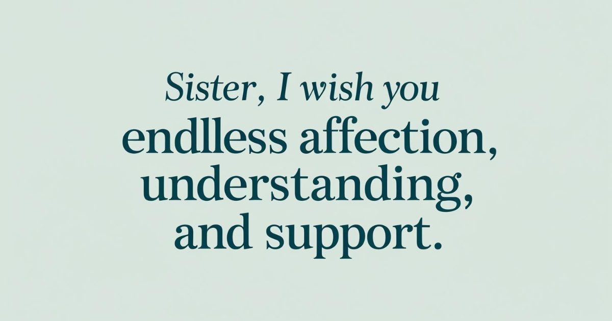 Heartfelt Wedding Wishes to Sister