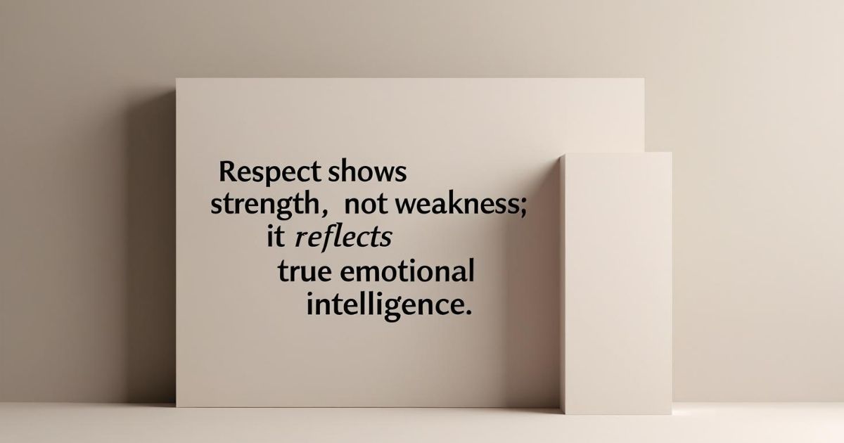 Inspirational Respect Quotes