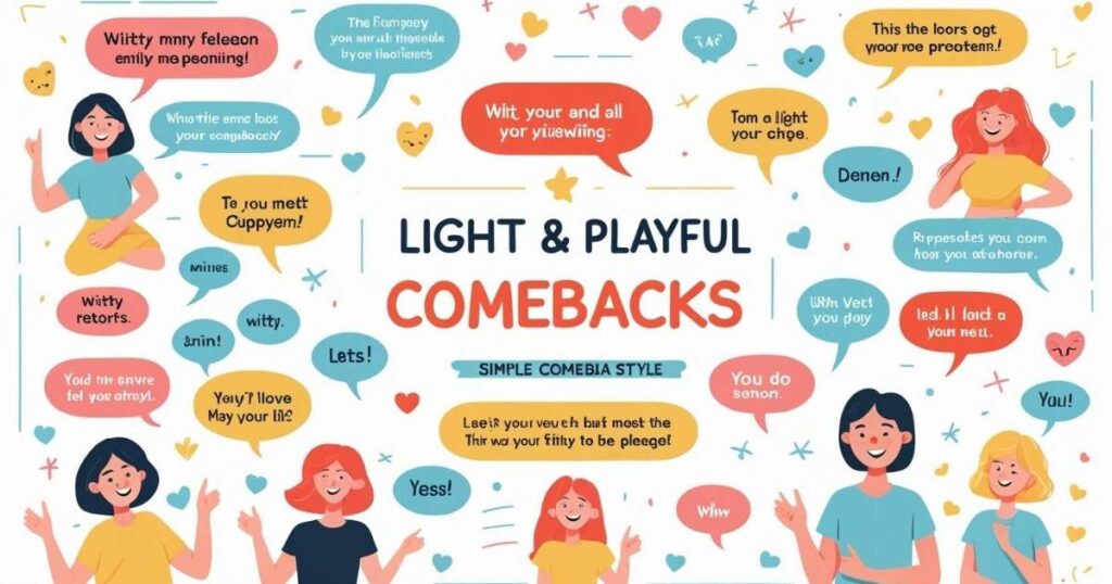 Light and Playful Comebacks