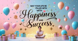 “May Your Life Be Filled with Happiness and Success” Birthday Wishes to Make Their Day Special