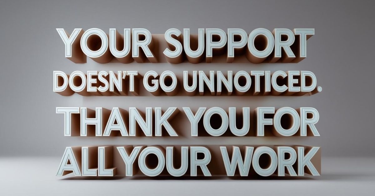 Say “Thank you” often
