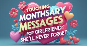 Touching Monthsary Messages for Girlfriend She'll Never Forget