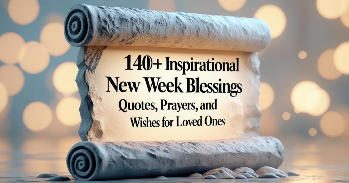 140+ Inspirational New Week Blessings Quotes, Prayers And Wishes For Loved Ones