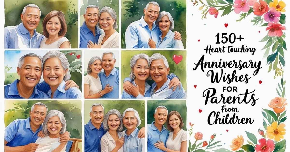 150+ Heart Touching Anniversary Wishes For Parents From Children