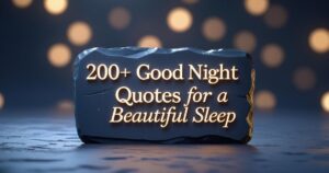 200+ Good Night Quotes for a Beautiful Sleep