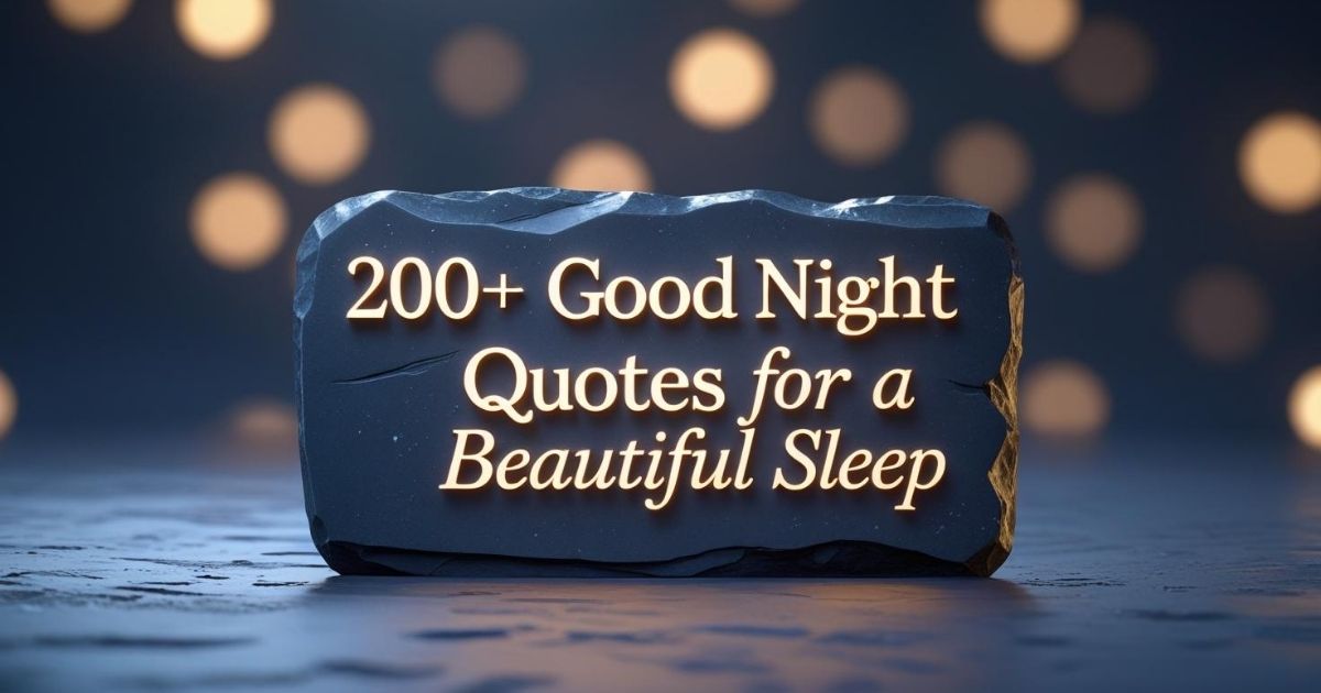 200+ Good Night Quotes for a Beautiful Sleep