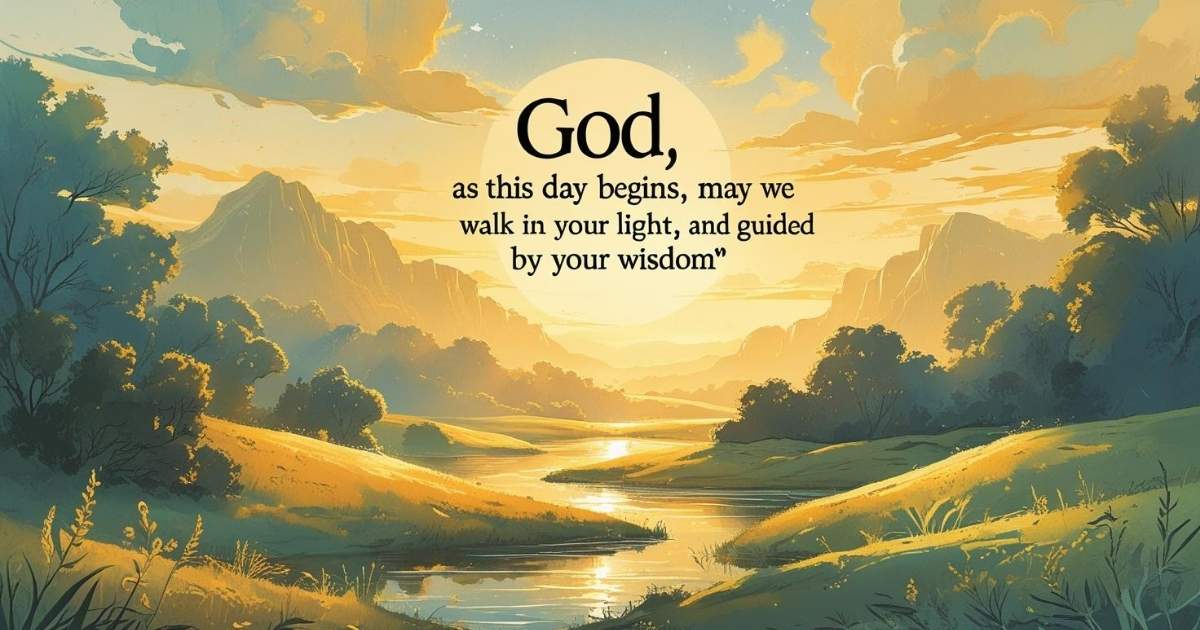 Good Morning Inspirational Prayer