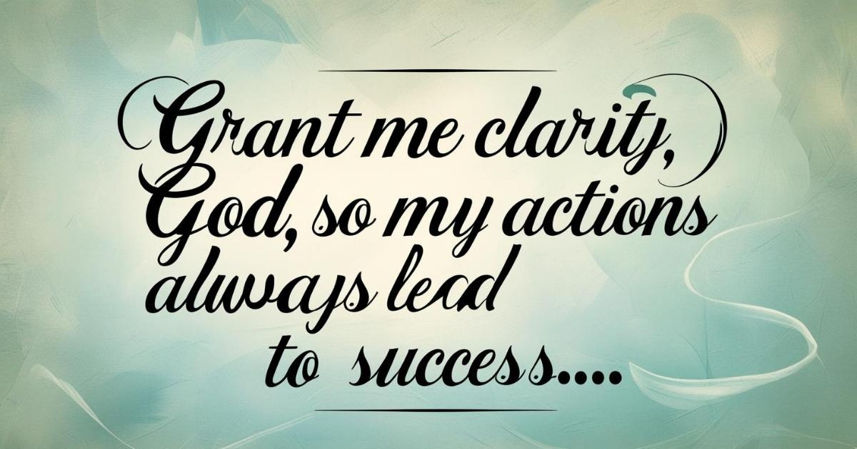 Good Morning Prayer For Success (Him/Her)