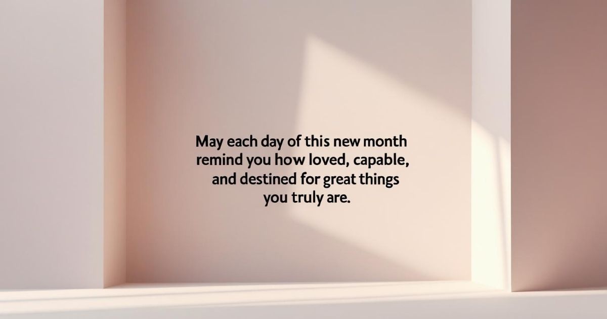 Inspirational New Month Quotes And Prayers